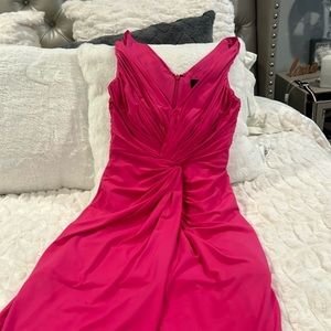 Tadashi Extra Small Petite Vintage Party Dress Hot Pink